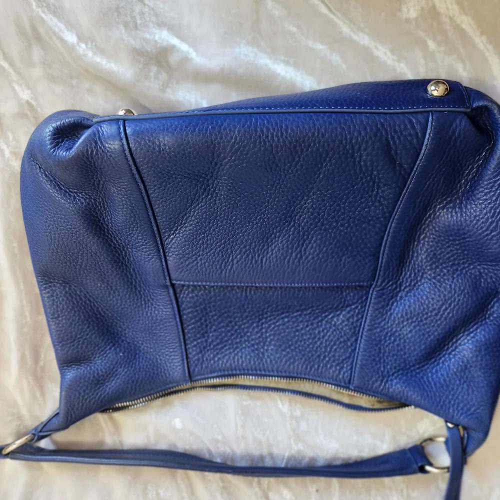 Blue Leather Women's Bag